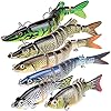 Pumowu Fishing Lures Set， Multi-Stage Bait ，Slow Sinking Bionic Bait ， Freshwater Saltwater bass Bionic Bait bass， Men's Fishing Gift