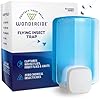 Wondercide - Flying Insect and Fly Trap - Indoor Bug Catcher for Fruit and House Flies, Gnats, Moths, and Mosquitoes - Starter Kit for Home and Kitchen - 1 Plug-in Light and 1 Cartridge