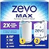 Zevo MAX Flying Insect Trap, Fly Trap Captures Houseflies, Fruit Flies, and Gnats (1 Plug-in Base + 2 Cartridges)