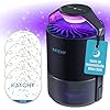 Katchy Midnight - Indoor Insect Trap with Automatic Setting - Fan Powered with UV Light - Fruit Fly Traps for Indoors - for Fruit Flies, Gnats, Mosquitoes, Moths