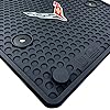 Lloyd Mats Heavy Duty Signature Rubber All Weather Floor Mats for Corvette C8 2020-ON 2Pc Fronts