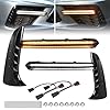 MSIZOY Front Bumper Grill Grille Lights LED Turn Signal Light Daytime Running Lights Emergency Lights Lamps Compatible With For 2020 2021 2022 2023 Chevy Corvette C8 Stingray Coupe Accessories