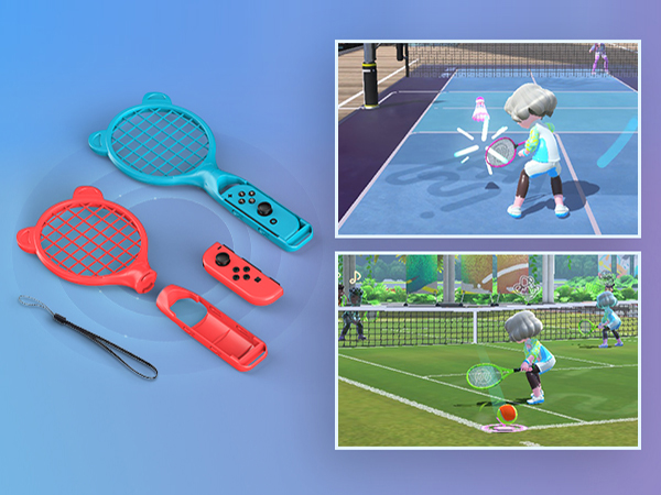 Switch Sports Games with Tennis Rackets