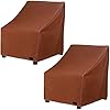 NettyPro Waterproof Patio Adirondack Chair Covers 2 Pack Outdoor Furniture Covers for Deep Lounge Seat Chair (2 Pack - 30”W x 33”D x 34”H)