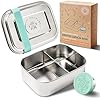 Everusely Small Stainless Steel Bento Box Kids - 27oz Toddler Lunch Box Stainless Steel, Metal Lunch Box for Kids, Metal Lunch Container, Stainless Steel Lunch Box For Kids, Bento Box Stainless Steel