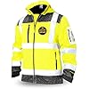 KwikSafety - Charlotte, NC - GALAXY SoftShell Reflective Jacket [LIMITED EDITION PATTERN] Class 3 Water Resistant ANSI OSHA Hi Viz Gear/Yellow Medium