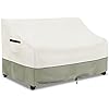 LSongSKY Patio 3-Seater Sofa Cover,Outdoor Couch Cover Fits up to 76W x 32.5D x 33H Inches,100% Waterproof Heavy Duty Patio Furniture Covers,Beige & Gray-Green