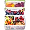 Bento Box for Kids Lunch Containers for Adults (3 Pack, 39 oz) - 3 Compartment Meal Prep Containers with Lids - Microwave, Freezer & Dishwasher Safe, Leakproof Reusable Food Prep Containers, Lunch Box