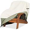 Owlcover Patio Adirondack Chair Cover 32 W x 35 D x 36 H inches,600D Heavy Duty Waterproof Outdoor Chair Covers,Patio Furniture Covers for Adirondack Chair,Beige