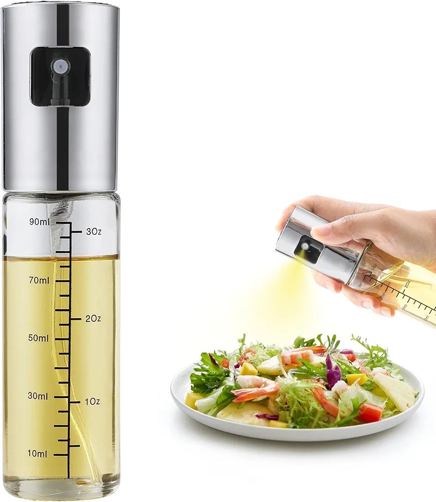 Oil Sprayer for Cooking, Kaloo 90ml Oil Spray Bottle, Olive Oil Sprayer Mister for Cooking Salad, BBQ, Kitchen Baking, Roasting