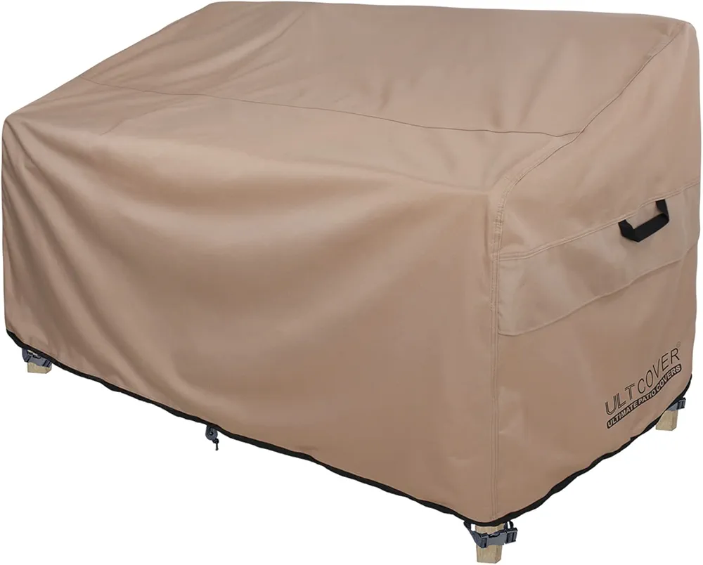 ULTCOVER Patio Furniture Sofa Cover 60W x 35D x 35H inch Waterproof Outdoor 2-Seater Loveseat Cover