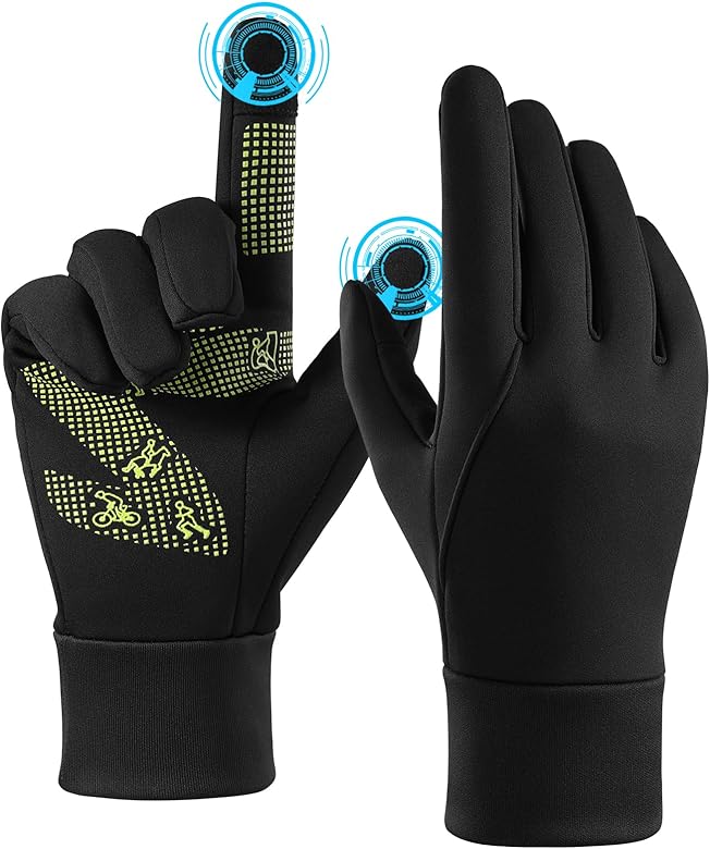 Winter Gloves Men Women: Thermal Touch Screen Gloves Cold Weather Warm Sports Gloves for Running Cycling