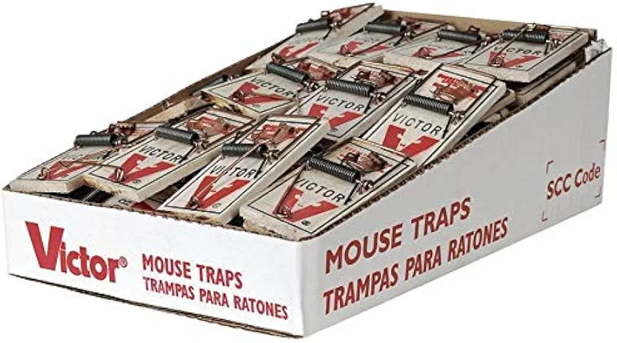 Victor M154 Metal Pedal Mouse Trap, (Pack of 8)