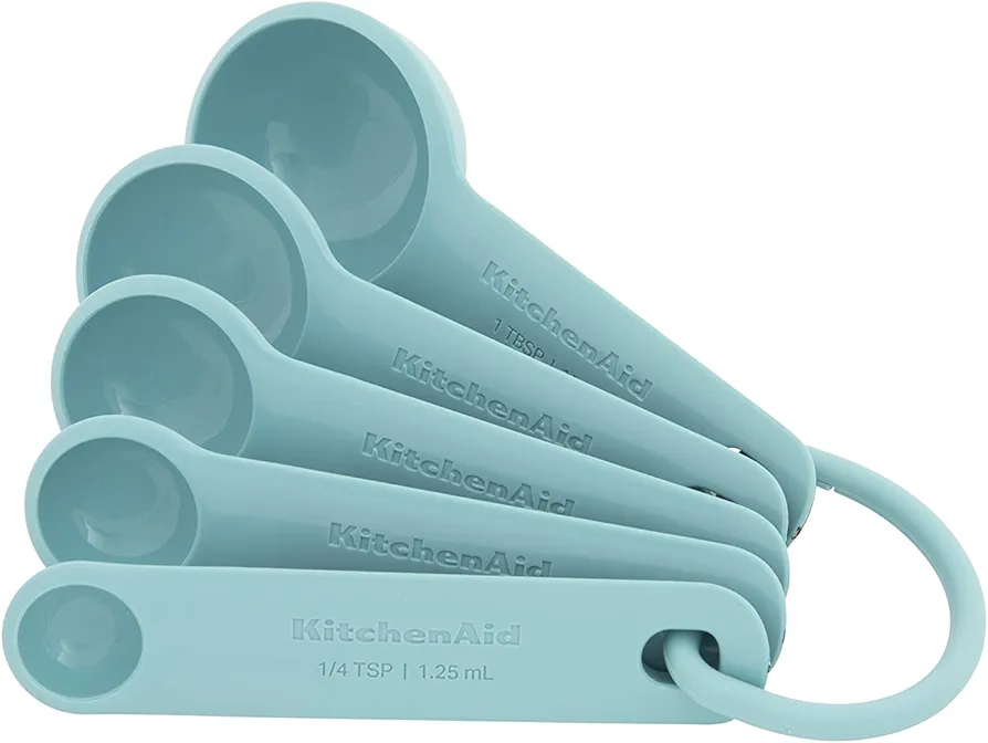 KitchenAid Measuring Spoons, Set Of 5, Aqua Sky