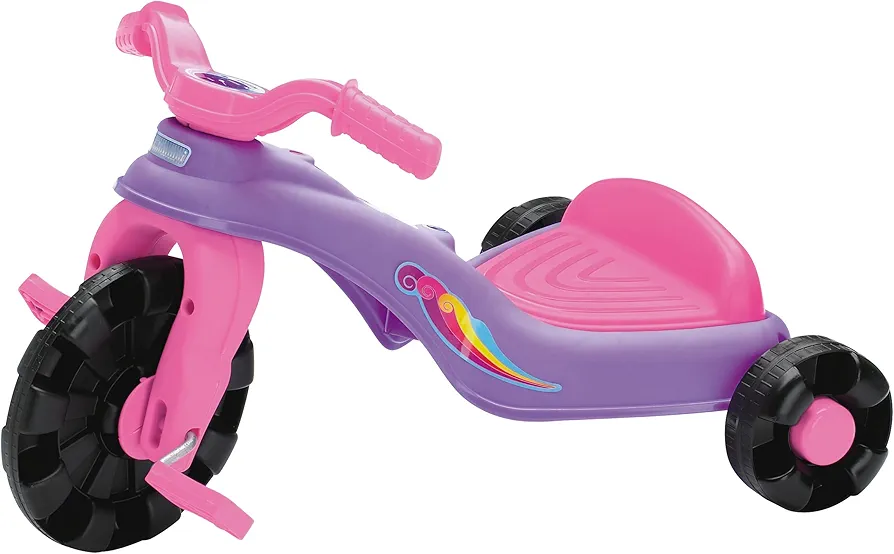 American Plastic Toys Kids’ Sweet Petite Trike, Pink, Durable Plastic, Stabilizing Metal Axles, Develops Balance and Motor Skills, Outdoor Tricycle, for Ages 18 Months to 4 Years Old