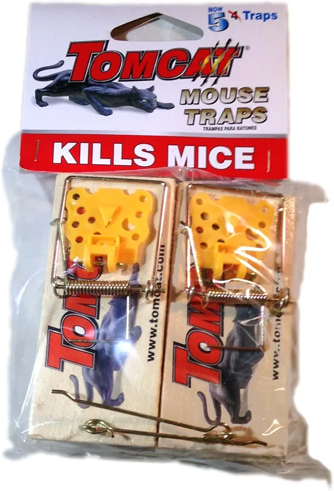 Tomcat Wooden Mouse Traps, New 5 Pack!