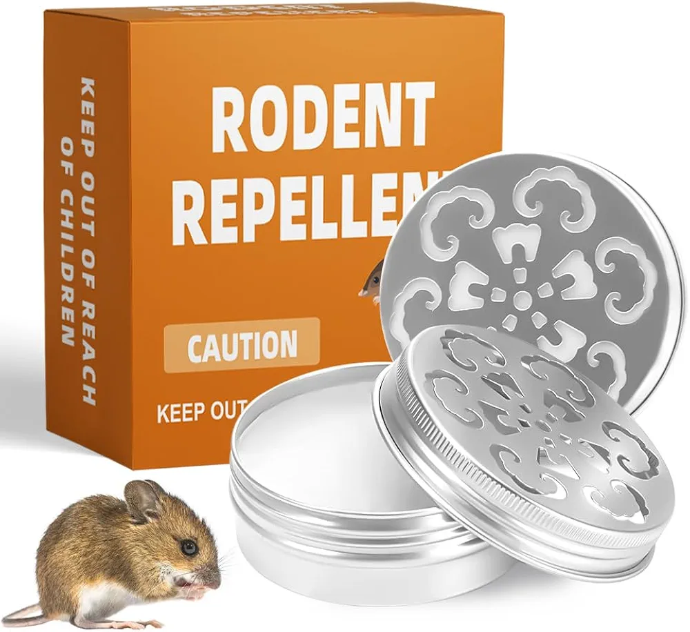 Rodent Repellent for Car Engines, Mouse Repellents Outdoor, Rat Repellent, Natural Mice Repellent Indoor, Peppermint Oil to Repel Mice and Rats,Keep Mice Away,Rat Deterrent, Powerfully&Effectively-2P