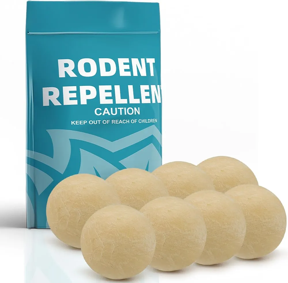 Rodent Repellent, Mice Repellent Indoor, Mouse Repellents Outdoor, Peppermint to Repel Mice and Rats, Mouse Deterrent, Rat Repellant for House, Mice Control for Car/Garage-8P