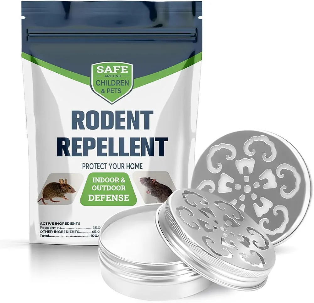 Rodent Repellent for Car Engines, Under Hood Rodent Repellent, Mice Repellent for House, Rat Repellent for Car, Peppermint Mouse Repellents, Keeps Mice Away, Rat Deterrent Indoor-2P