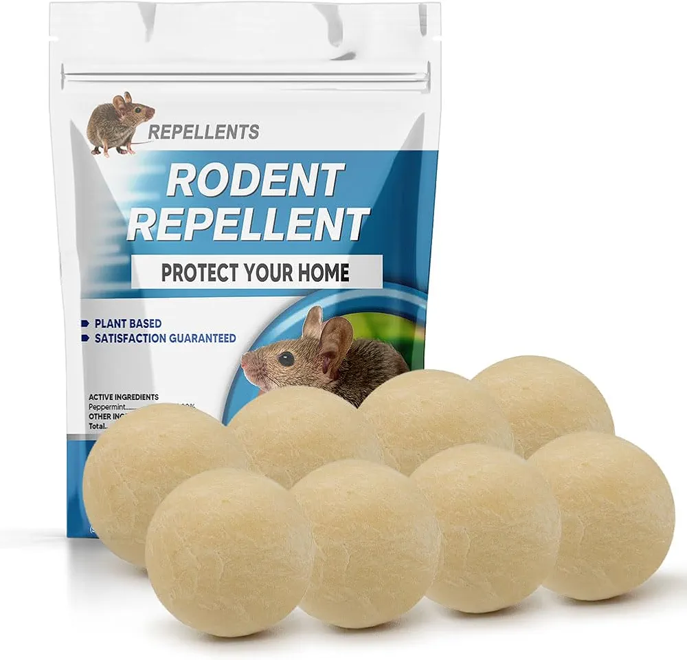 Rodent Repellent, Mouse Repellents Outdoor,Natural Mice Repellent Indoor,Peppermint Oil to Repel Mice and Rats, Rat Repellent for House,Keeps Mice Away,Rat Deterrent Indoor,Get Rid of Mice-8P