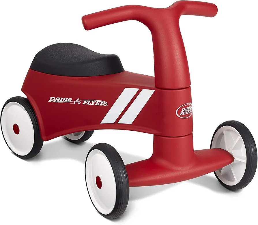 Radio Flyer Scoot About Sport, Toddler Ride On Toy, Ages 1-3, Red Kids Ride On Toy Large