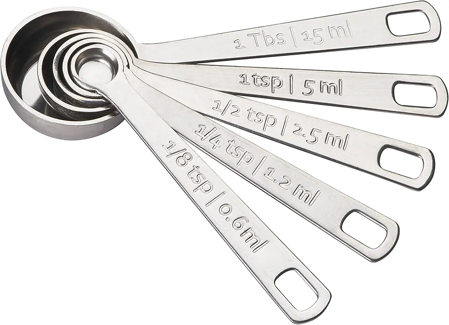 Le Creuset Stainless Steel Measuring Spoons, Set of 5