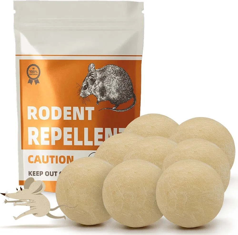 Rodent Repellent, Mouse Repellents, Mice Repellent, Peppermint Oil to Repel Mice and Rats, Natural Rat Deterrent for House/RV/Boat/Shed/Cabin, Pest Control Indoors, Mice Away-8P