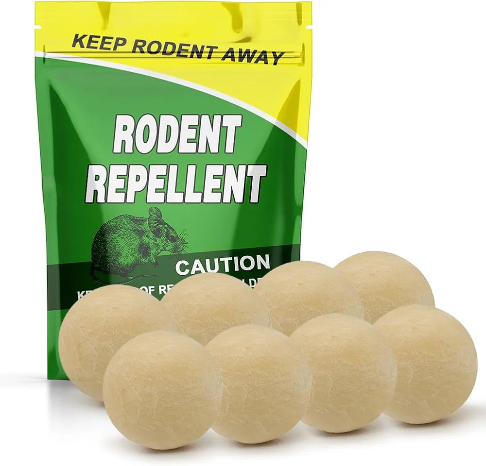 Rodent Repellent, Mouse Repellents Outdoor, Natural Mice Repellent Indoor,Peppermint Oil to Repel Mice and Rats, Keep Mice Away, Rat Repellent for House,Rat Deterrent Indoor,Get Rid of Mice-8P