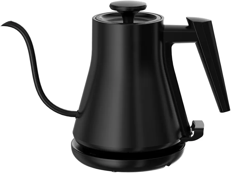 Electric Gooseneck Kettle, Pour-Over Coffee & Tea Kettle Water Boiler, Ultra Fast Heating Electric Kettles With 1000 Watts, 27oz/0.8L Stainless Steel BPA-Free Interior, Black