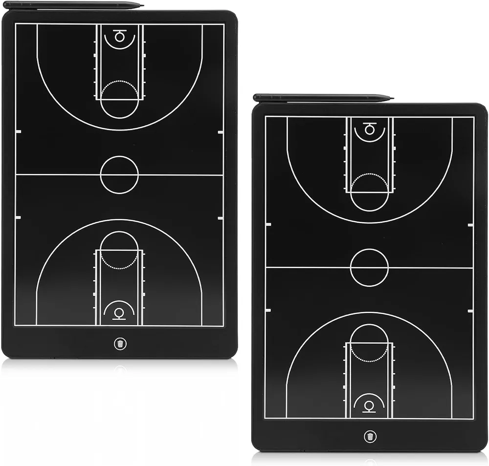 Electronic Basketball Coaching Board,16 Inch LCD Digital Basketball Board wtih Pen for Basketball,Basketball Training Equipment （2 PCS）