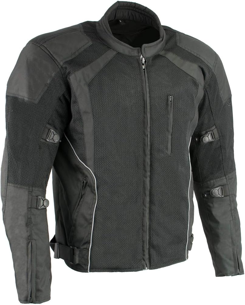 Milwaukee Leather Men's All Season Textile CE Armored Motorcycle Racer Jacket