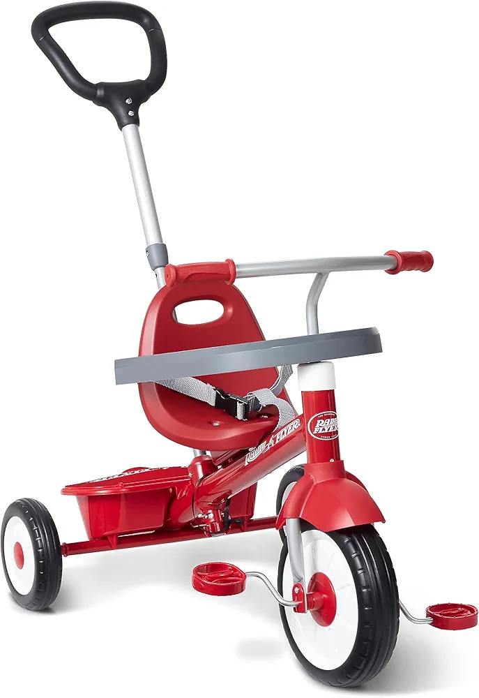 Radio Flyer 456 Stroller Tricycle, Red