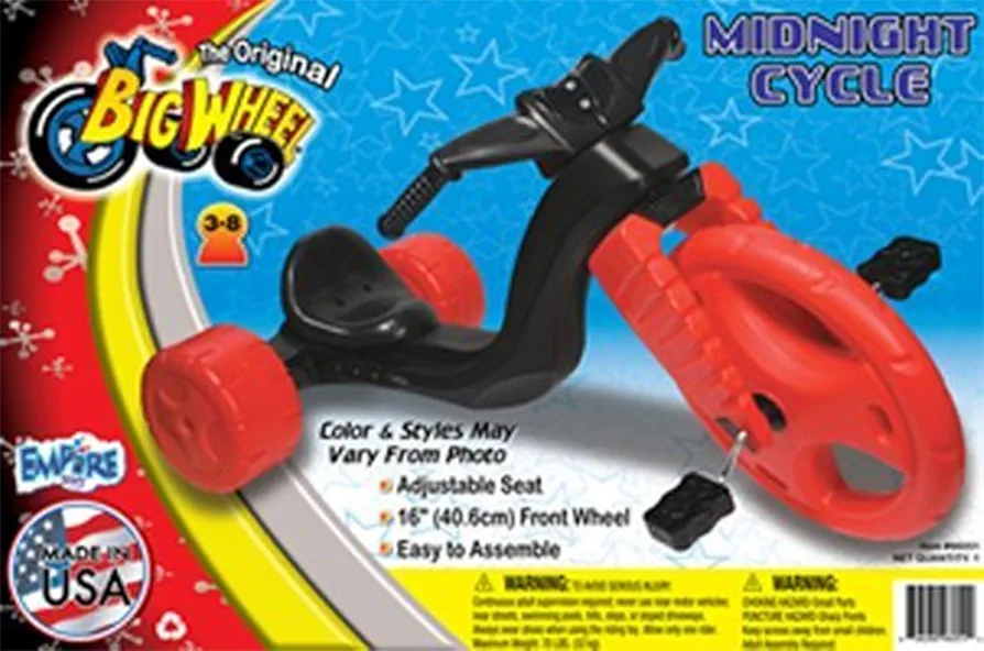 The Original Big Wheel "MIDNIGHT CYCLE" 16" Trike Limited Edition Ride-on