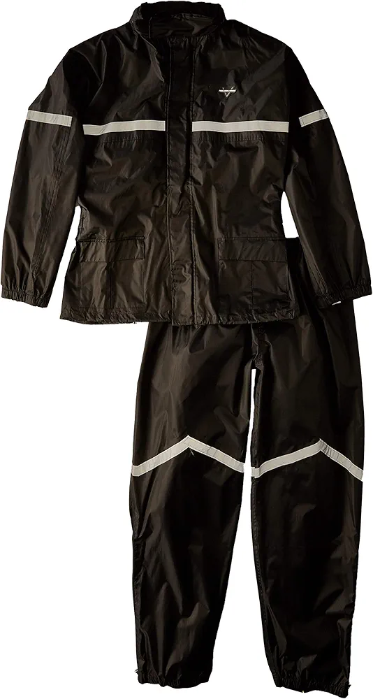 Nelson Rigg SR-6000 Stormrider Two-Piece Rain Suit - Black 2X - SR-6000-BLK-05X