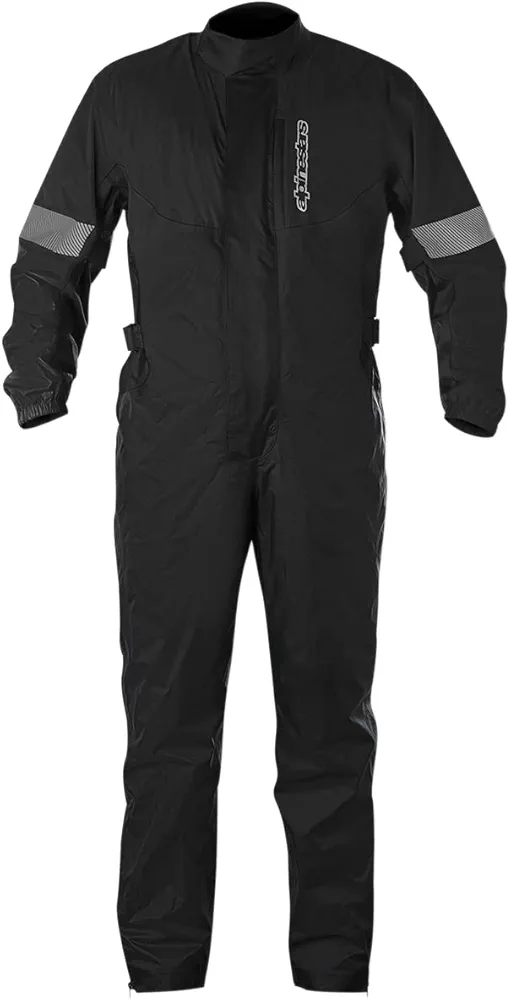 Alpinestars Hurricane One-Piece Rain Suit (X-LARGE) (BLACK)