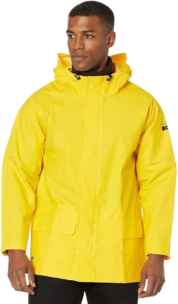 Helly-Hansen Workwear Mandal Adjustable Waterproof Jackets for Men - Heavy Duty Comfortable PVC-Coated Protective Rain Coat