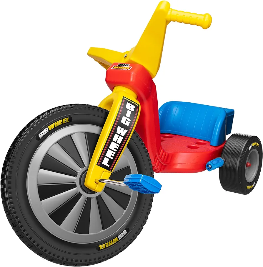 Schylling Big Wheel Big Spin - BW16BS - Low-Riding Tricycle with Adjustable Seat for Growing Child up to 70 lbs. - Original Classic Bike - Ages 3 and Up