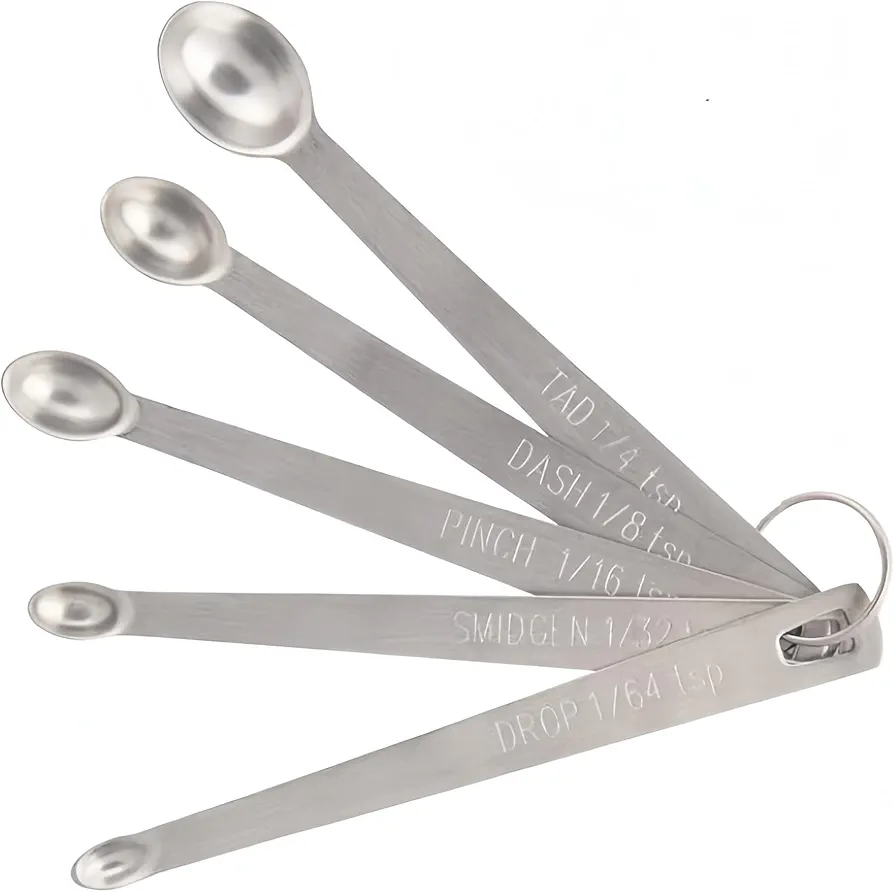 Mini Measuring Spoons Set,Stainless Steel Measuring Spoons Set (Set of 5)