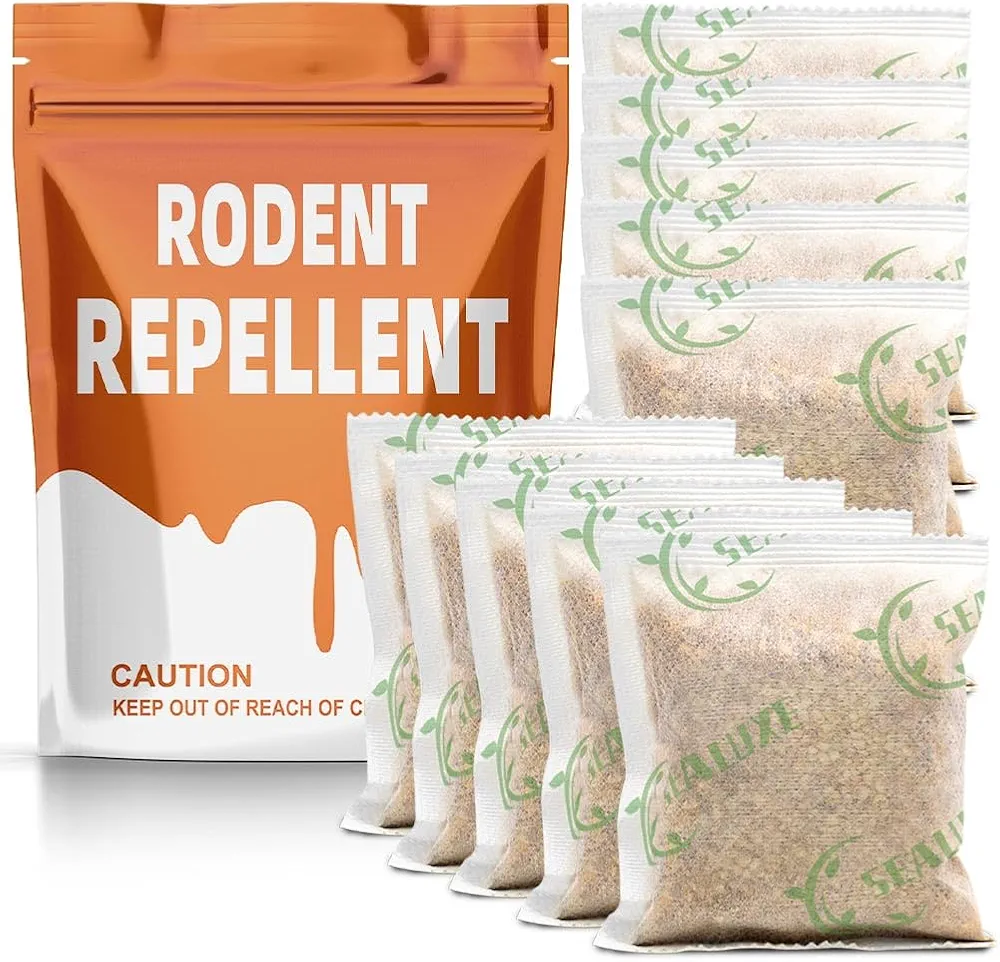 Mouse Repellent Indoor, Rodent Mice Repellent Indoor/Outdoor, Extra-Strength Rat Repellent for Car Engines, Keep Rodents Out of Home/RV, Mouse Repellant 10P