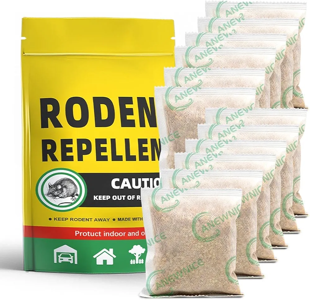 Mice Repellents Indoor, Mouse Repellent Outdoor, Rat Repellent for House, Extra-Strength Peppermint Repel Mice and Rats from Nesting&Freshen Air in Car/RV, Rat Deterrent Indoor, Get Rid of Mice-12P