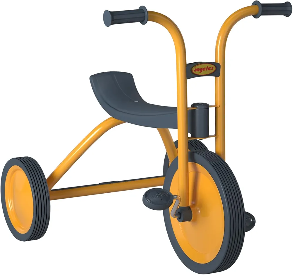 Children’s Factory MyRider Midi 14.5" Toddler Tricycle, Adjustable Kids Tricycle with Rubber Wheels, Yellow/Black