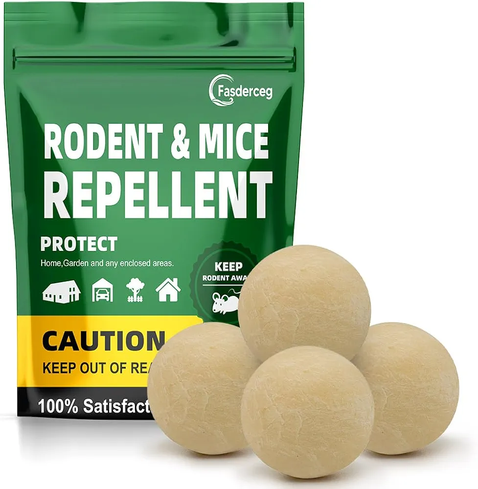 Rodent and Mice Repellent Outdoor/Indoor, Rat Repellent Balls, Mouse Repellent Peppermint for House, Peppermint to Repel Mice and Rats, RV Rat Repellent, Keep Mice Away 4Pcs