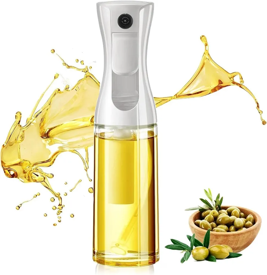 Kitchen Spray Bottle - Refillable Olive Oil Mister for Cooking - 6.7 fl.oz - Oil Sprayer - Air Fryer Accessories